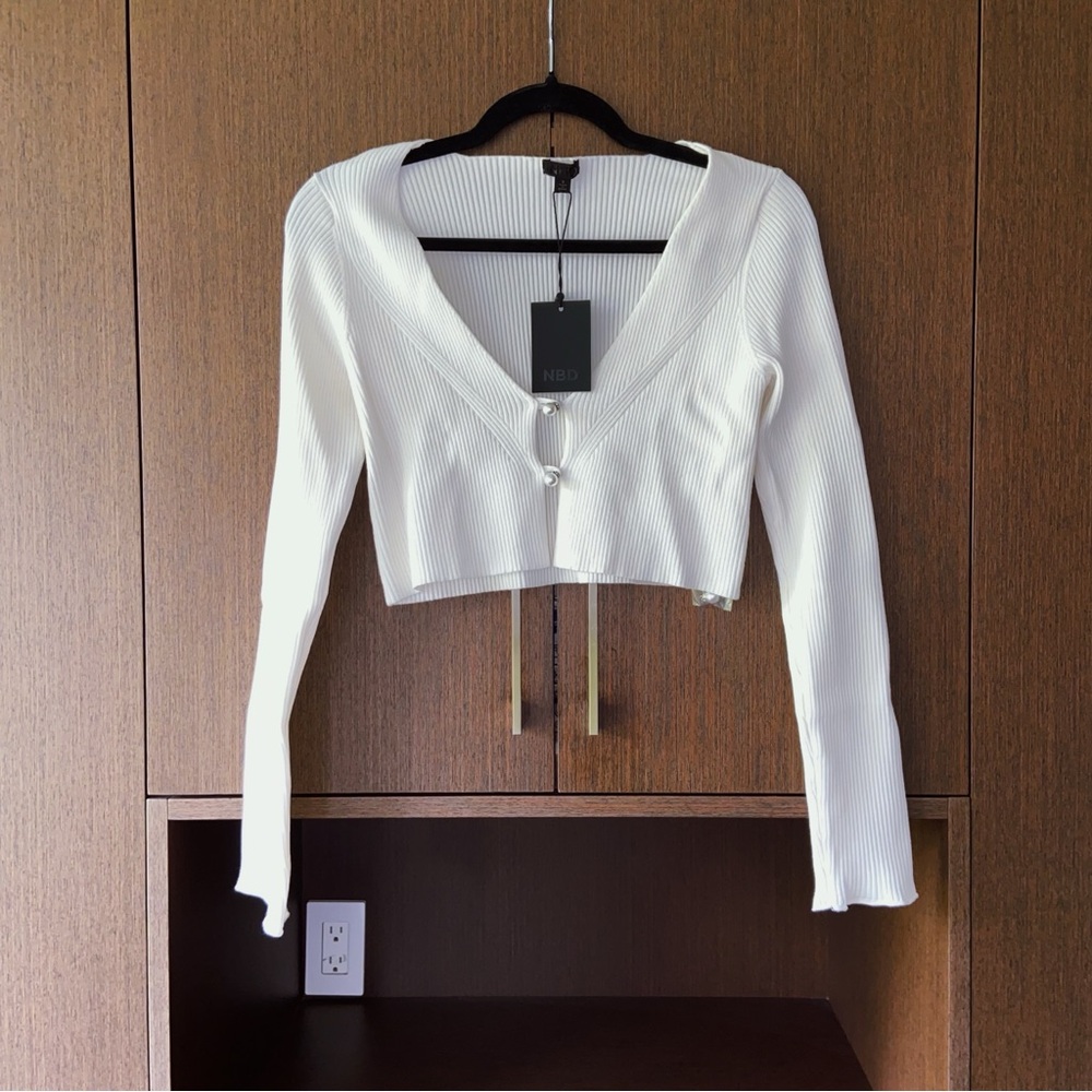 NBD Anouk Cropped Cardigan from Revolve